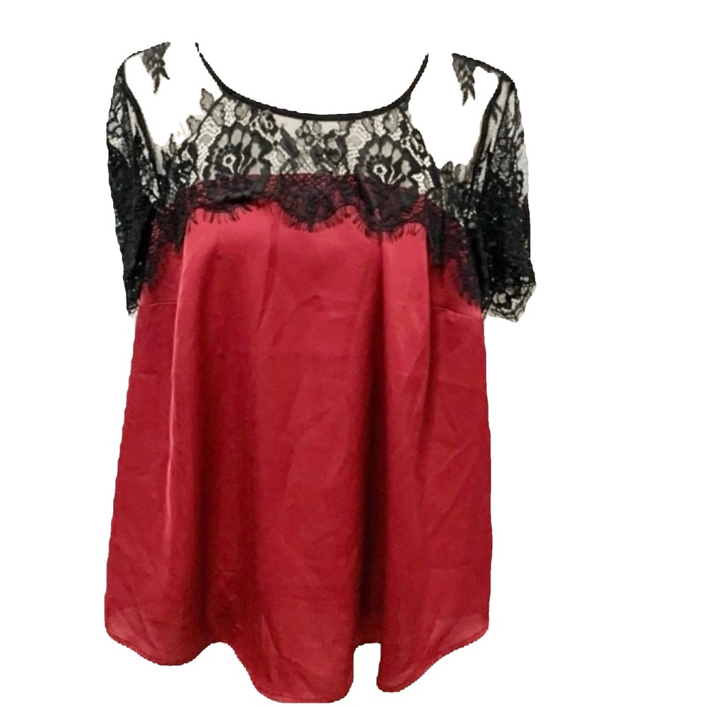 Torrid Goth Lace Shirt - 0 - L - 12